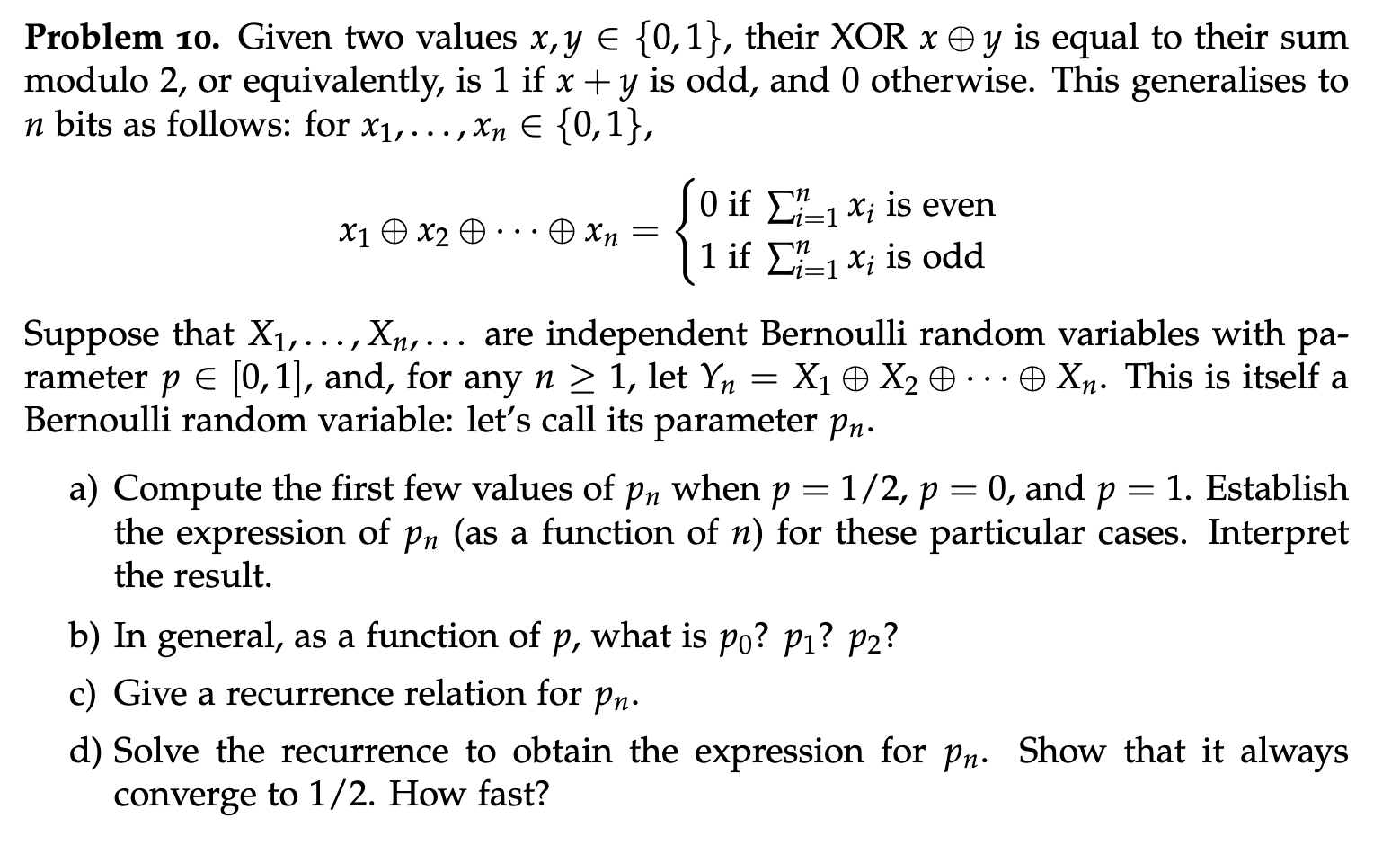 comp5270-w1-problem10-xor-bernoulli-recurrence